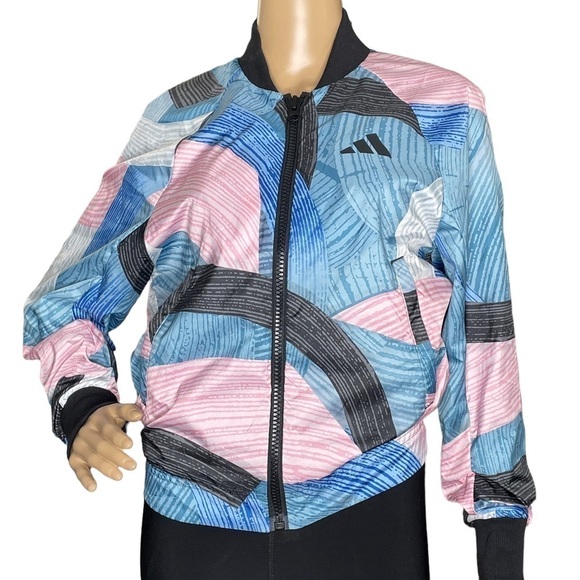 adidas Jackets & Blazers - Adidas Nini Sum Graphic Bomber Jacket NWT XS